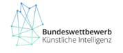 geometrische dekorative Formen und Schriftzug Bundeswettbewerb KI 